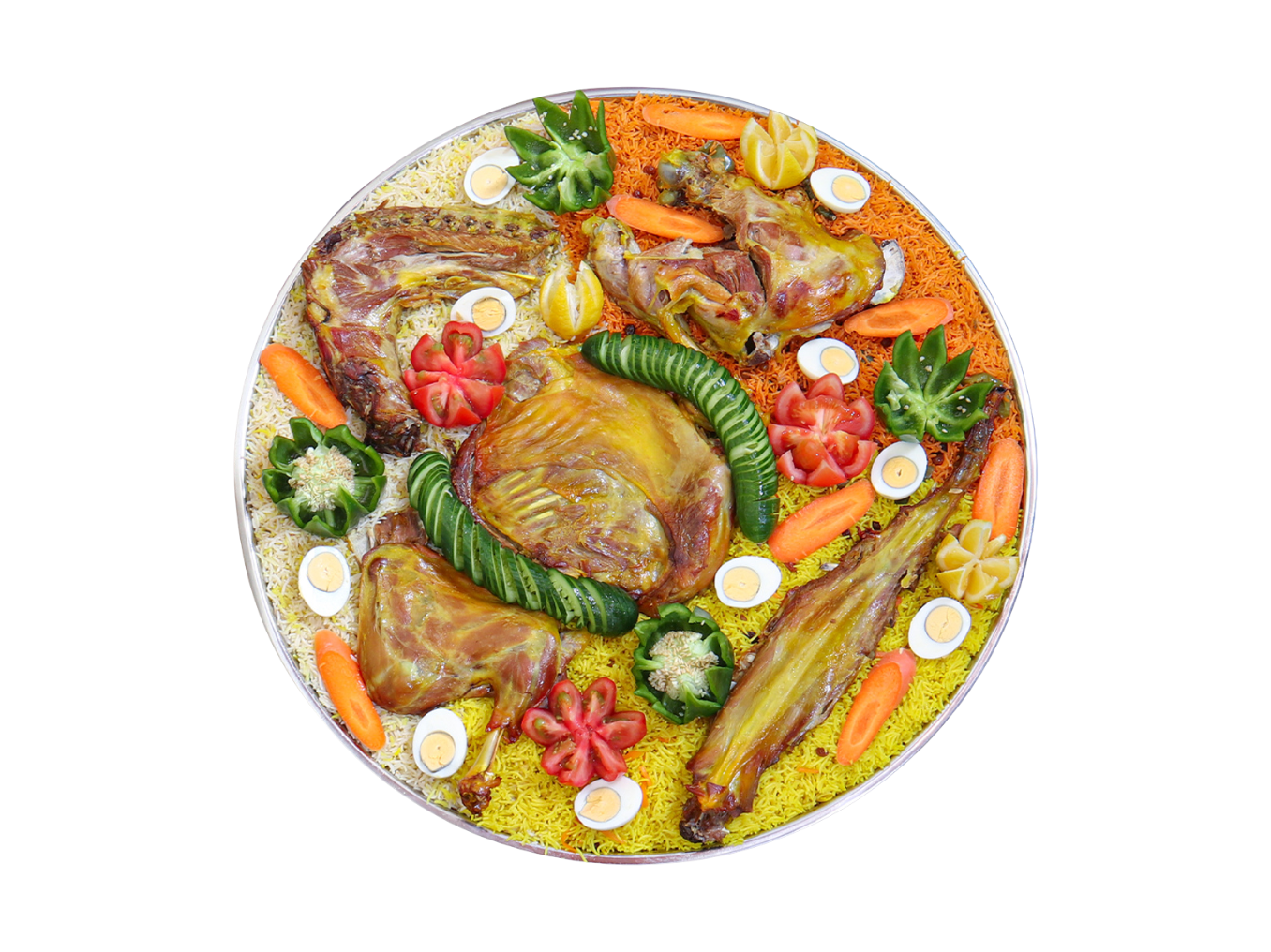 Half Arabic Goat with mandi